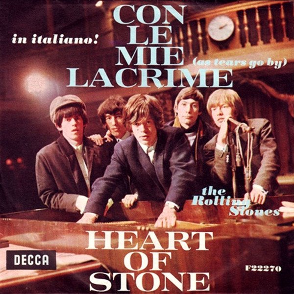 single: Con le mie lacrime (As Tears Go By) THE ROLLING STONES